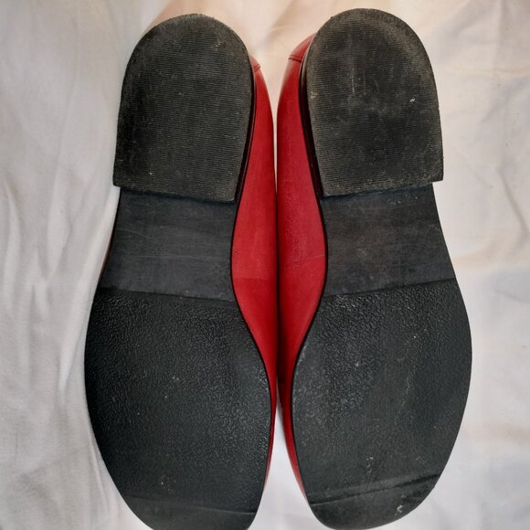 Drew Footsaver Slip On Casual Leather Loafer RED (fits like 8) - Picture 7 of 7